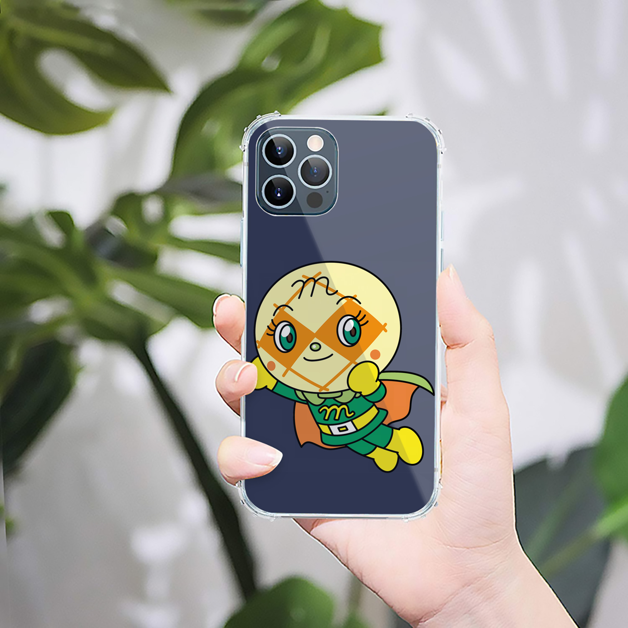 （画像用） アンパンマン Anpanman 【iPhone 12シリーズ対応】透明スマホケース（クリアソフトケース）